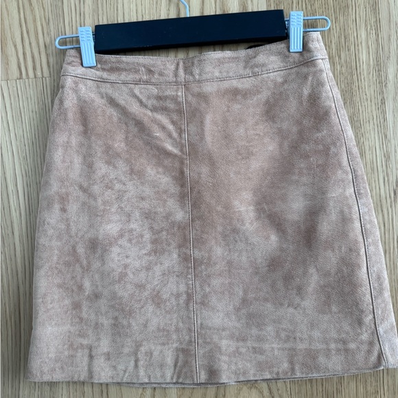 Ena Pelly suede & leather mini skirt size US 4 - Picture 8 of 9